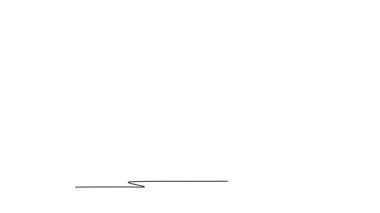 Sürekli çizimlerin animasyonu erkek jimnastikçiyi ulusal jimnastik yarışmasında kulplu ata çekiyor. Atın üstünde amuda kalkan sporcu. Tam uzunluktaki tek çizgi canlandırması