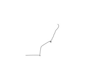 Sürekli çizim yapan hareketli kadın jimnastikçi paralel barlarda jimnastik yapıyor. Formda genç bir atlet karmaşık heyecan verici numaralar yapıyor. Tam uzunluktaki bir çizgi canlandırması