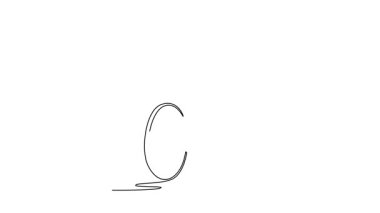 Sürekli çizilen çizgi, profesyonel yol bisikleti yarışçısının hareketli görüntüsünü geri çekiyor. Bisikletli sporcu, erkek bisiklet sporcusu. Tam uzunluktaki tek çizgi canlandırması