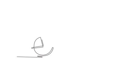 Sürekli çizilen çizimler, işe bisikletle giden çekici işadamını kendine çekiyor. Erkek işçi bisikletle iş yerine gider. Sağlıklı bir yaşam tarzı. Tam uzunluktaki bir çizgi canlandırması