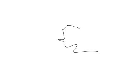 Animasyonlu kendini çizen çekici bmx sürücüsü kaykay parkında ya da sokak rampasında ters tekerlek yapıyor. Akrobatik bisiklet BMX sokak performansı. Tam uzunluktaki bir çizgi canlandırması