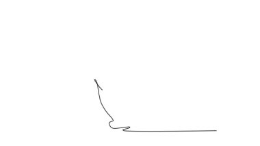 Zarif bir ortaklık, beceri ve binicilik sporunun derin bağlantısını ve disiplinini tasvir eden zarif bir atın üzerindeki kadın jokey çiziminin animasyonu. Tam uzunluktaki bir çizgi canlandırması