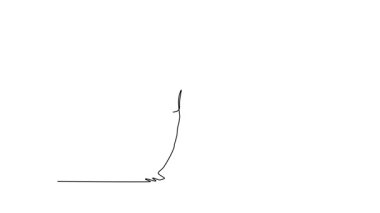 Güçlü dört nala koşan, dinamik hareketi, hızı ve binicilik sporlarının heyecan verici rekabetini tasvir eden güçlü at binicisinin animasyonlu arka plan görüntüsü. Tam uzunluktaki bir çizgi canlandırması