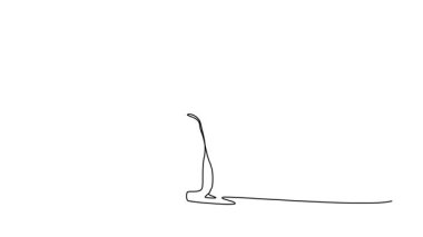 Güzel kadın jokeyin atıyla durduğu, sakin ortaklığı, güveni ve insan ile zarif hayvan arasındaki derin bağı tasvir ettiği tek çizgi çizimi. Tam uzunluk canlandırması