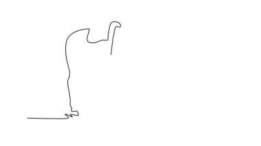 Miğferli ve üniformalı kadın jokeyin, atıyla birlikte durduğu sakin ortaklığı, güveni ve insan ve zarif hayvan arasındaki derin bağı tasvir ettiği animasyon çizimi. Tam uzunluktaki canlandırma