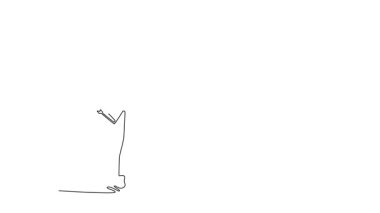 Sürekli kendini çizen hareketli atletik pozlardaki kadın okçu yayını ve okunu hedefliyor. Kadın gücünü, sağlıklı yaşam tarzını ve yeteneğini temsil ediyor. Tam uzunluktaki bir çizgi canlandırması