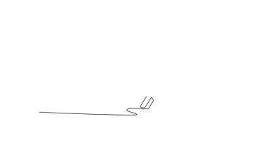 Tek çizgili animasyon, sahada iki okun orta halkaya isabet etmesi ile okçuluk hedefini kendine çekiyor. Hassasiyeti, stratejiyi ve hedeflere ulaşmayı sembolize ediyor. Devamlı çizgi çekme. Tam uzunluk canlandırması