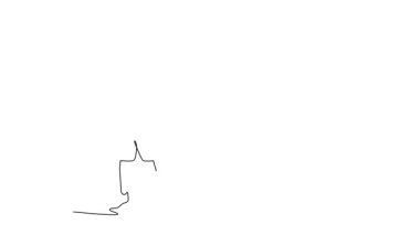 Sürekli çizilen çizgi, odaklanmış erkek okçunun geleneksel yinelenen yayı hedeflediği görülüyor. Hassasiyeti, sporu ve rekabet ruhunu sembolize ediyor. Tam uzunluktaki tek çizgi canlandırması