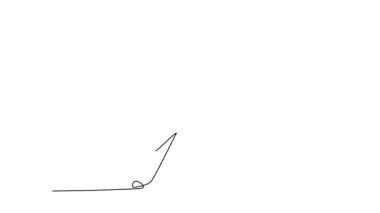 Sürekli çizginin animasyonlu çizimi çekici bir kadını güçlü bir karate ya da dövüş duruşu içine çeker. Güçlü duruşuna ve sporcuların hazır olmalarına odaklan. Tam uzunluktaki bir çizgi canlandırması