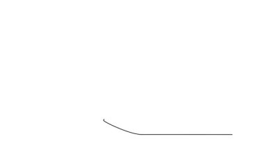 Metal bir tırabzanda demiryolu işçisinin hareketli kendini çizimi. Teknik beceri, denge ve kaykay kültürünü sembolize ediyor. Tam uzunluktaki tek çizgi canlandırması