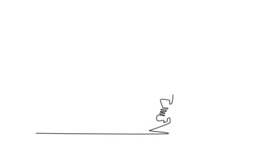 Sürekli çizimin animasyonlu çizimleri iki genç buz hokeyi oyuncusunu gergin bir yüzleşme, rekabeti, stratejik mücadeleyi ve oyunun enerjik başlangıcını sembolize ediyor. Tam uzunluktaki bir çizgi canlandırması