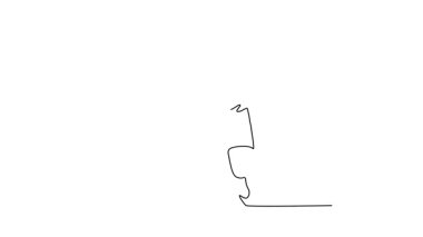 Tek çizgili animasyon, güçlü düşük duruşlu buz hokeyi oyuncusunu ileri doğru kayarak agresif hareketi, odaklanmayı ve atletik beceriyi sembolize ediyor. Devamlı bir çizgi. Tam uzunluk canlandırması