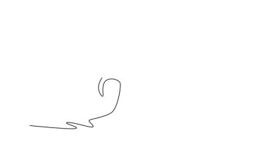 Sürekli çizilen çizgi hareketli iki büyük Sumo güreşçisini bir mücadeleye kilitlerken, biri rakibinin kafasına güçlü ve açık bir el darbesi indiriyor. Tam uzunluktaki bir çizgi canlandırması