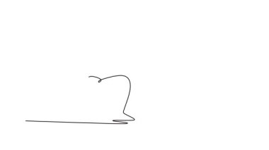 Sürekli çizilen çizgi, iki büyük Sumo güreşçisini birbirine doğru çekiyor. Düşük, ayinsel shikiri hareketleri, odaklanmaları, maç başlamadan beklentiler. Tam uzunluktaki tek çizgi canlandırması