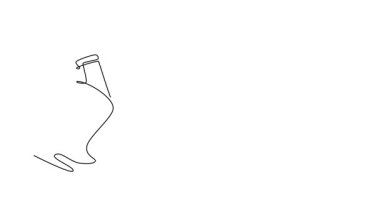 Tek bir çizginin kendi kendine çizimi büyük Sumo güreşçisini eğik bir başlangıç pozisyonuna çeker, elleri yere doğru uzanır, yoğun bir şekilde odaklanır. Devamlı bir çizgi. Tam uzunluk canlandırması