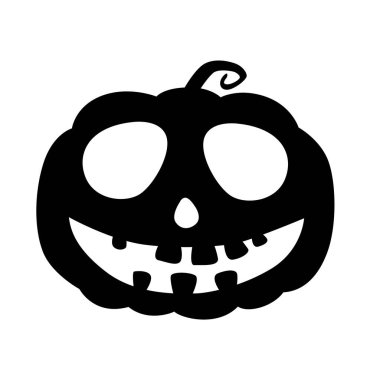 Sonbahar tatili. Cadılar Bayramı korkunç balkabakları. Düz stil vektör ürkütücü balkabakları