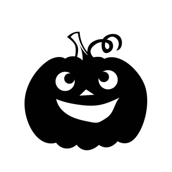Vacaciones Otoño Calabazas Aterradoras Halloween Estilo Plano Vector Espeluznante Calabazas — Vector de stock