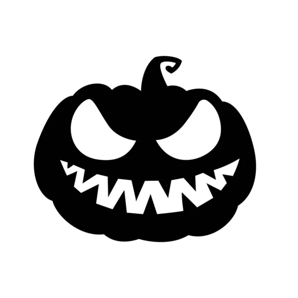 Vacaciones Otoño Calabazas Aterradoras Halloween Estilo Plano Vector Espeluznante Calabazas — Vector de stock