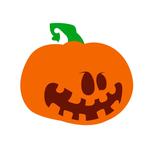 Férias Outono Abóboras Assustadoras Halloween Estilo Plano Vetor Assustador Abóboras — Vetor de Stock