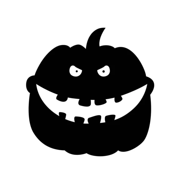 Autumn holidays. Halloween scary pumpkins. Flat style vector spooky creepy pumpkins