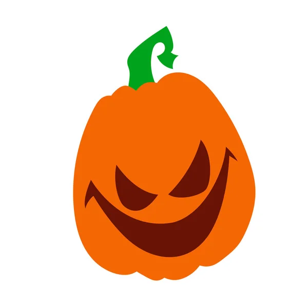 Autumn holidays. Halloween scary pumpkins. Flat style vector spooky creepy pumpkins