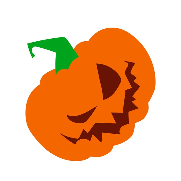Férias Outono Abóboras Assustadoras Halloween Estilo Plano Vetor Assustador Abóboras —  Vetores de Stock