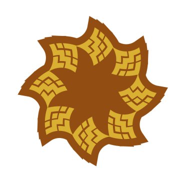 Mandala geometrik daire desenli Kelt labirent süsü. kabile dövmesi