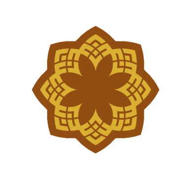 Mandala geometrik daire desenli Kelt labirent süsü. kabile dövmesi