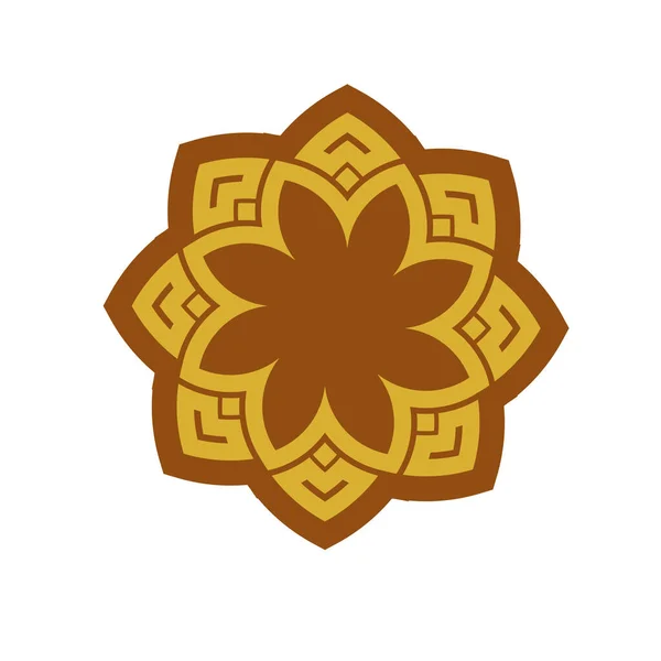 Mandala Padrão Círculo Geométrico Ornamento Labirinto Celta Tatuagem Tribal — Vetor de Stock