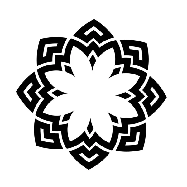 Mandala Geometrický Kruh Vzor Keltské Bludiště Ornament Kmenové Tetování — Stockový vektor
