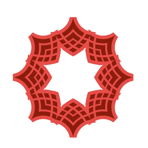 Mandala Geometrisches Kreismuster Keltisches Labyrinth Ornament Stammestätowierung — Stockvektor
