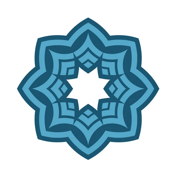 Mandala Geometrikus Kör Minta Kelta Labirintus Dísz Törzsi Tetoválás — Stock Vector