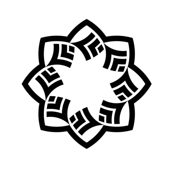 Мандала Геометрический Рисунок Круга Кельтский Лабиринт Орнамент Племенная Татуировка — стоковый вектор