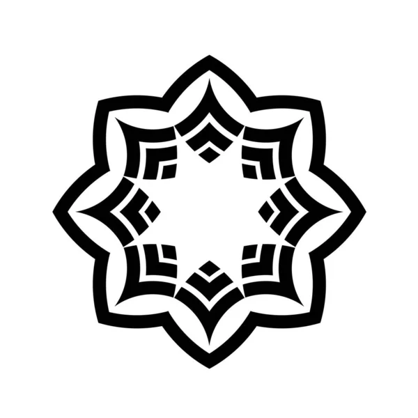 Mandala Círculo Geométrico Patrón Celta Laberinto Ornamento Tatuaje Tribal — Archivo Imágenes Vectoriales