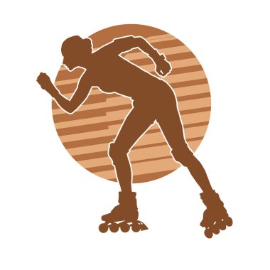 Patenli bir kadının silüeti. 