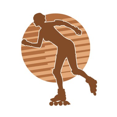 Patenli bir kadının silüeti. 