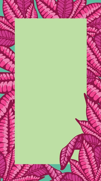 Листва Вертикального Фона Цвет Пурпура Листья Фона Обои — стоковый вектор