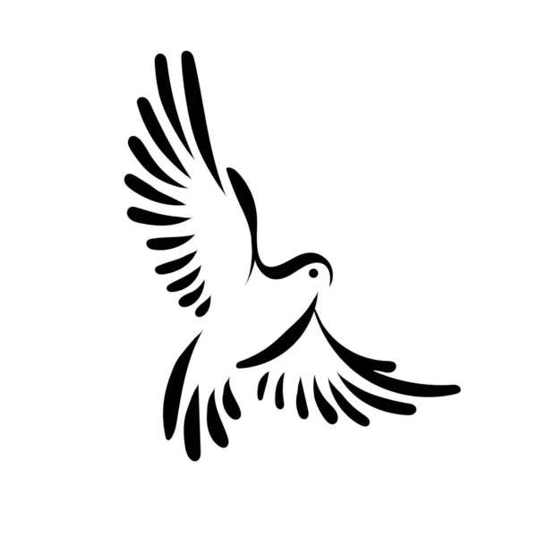 정형화 비둘기 — 스톡 벡터