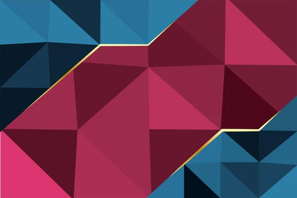 Abstract Background Various Lowpoly Facets Texture Color Collage Various Triangle — Stockvektor