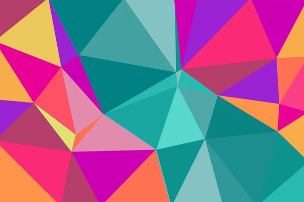 Abstract Background Various Lowpoly Facets Texture Color Collage Various Triangle — Image vectorielle