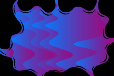 Abstract background with waves texture and curvy shapes ornament. Composition of various curves shapes and color s.