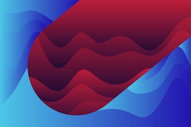 Abstract background with wave shapes texture and curvy ornaments. Composition of various wavy shapes abstract background.