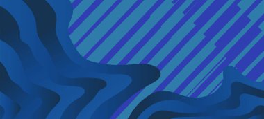 Geometrik çizgili soyut arkaplan dokusu ve gradyan renkli kabarcıklar şekil süslemeleri.