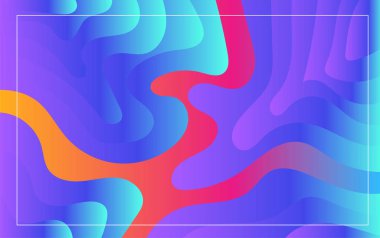 Çeşitli kıvrımlı kabarcıklar ile soyut bir arkaplan dokuyu şekillendirir. Değişik akışkan dalga şekillerinin grafiksel renkleriyle kolajı.