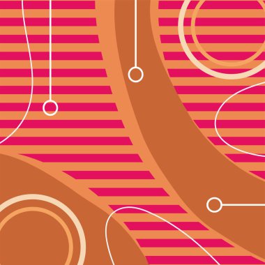 Çeşitli geometrik şekillere sahip soyut arkaplan kare kartı. Geometrik memphis tarzıyla kare duvar kağıdı.