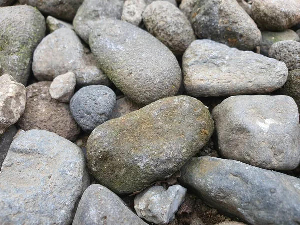 Close Photo Stone Pebbles Natural Background — Stock Photo, Image