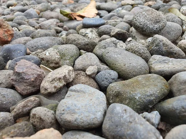 Крупный План Фото Каменной Гальки Природного Фона — стоковое фото