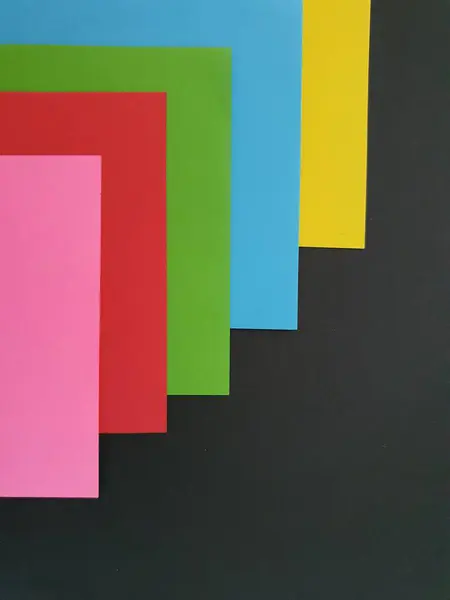 Çeşitli Kağıt Renkleri Mozaik Ile Geometrik Tasarım Kolajı Arka Planı — Stok fotoğraf