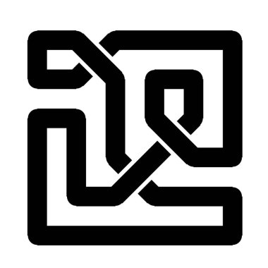 Dekoratif Kelt düğümü çizimi. Sanatsal süslemeli Kelt düğüm vektör çizimi.