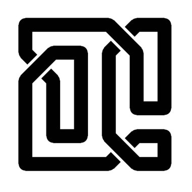 Dekoratif Kelt düğümü çizimi. Sanatsal süslemeli Kelt düğüm vektör çizimi.